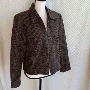 Requirements brown tweed like jacket